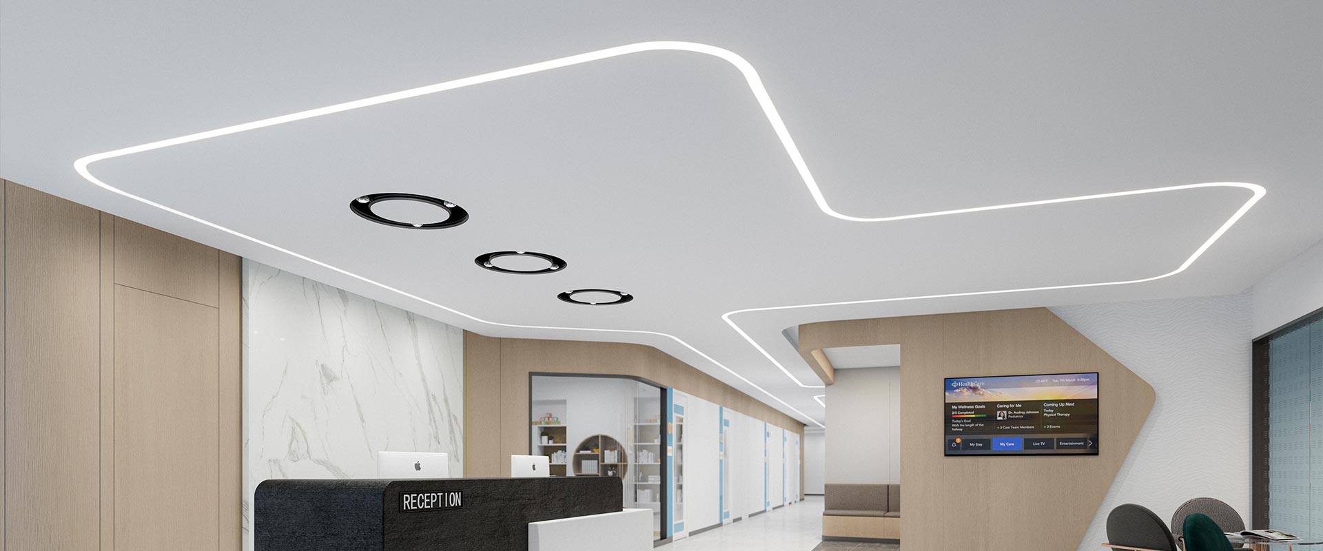 Continuous linear illumination application