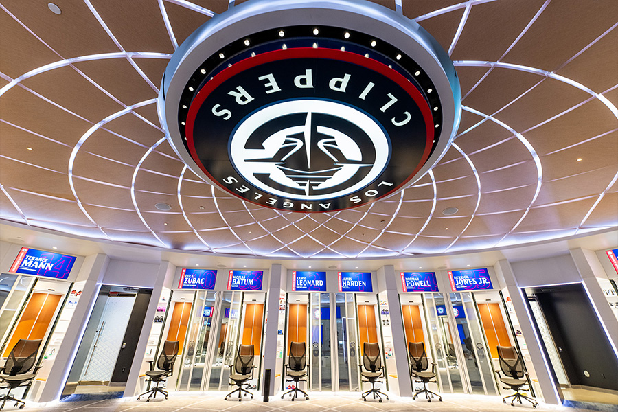 LA Clippers Locker Room
